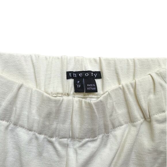 Theory Kleon B Off White Women’s Pants Size P EUC E0526210 - Picture 6 of 9